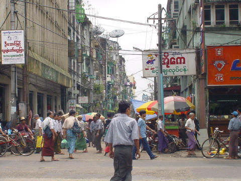 Chinatown District in downtown Yangon - CLICK FOR FULL-SIZE PHOTO