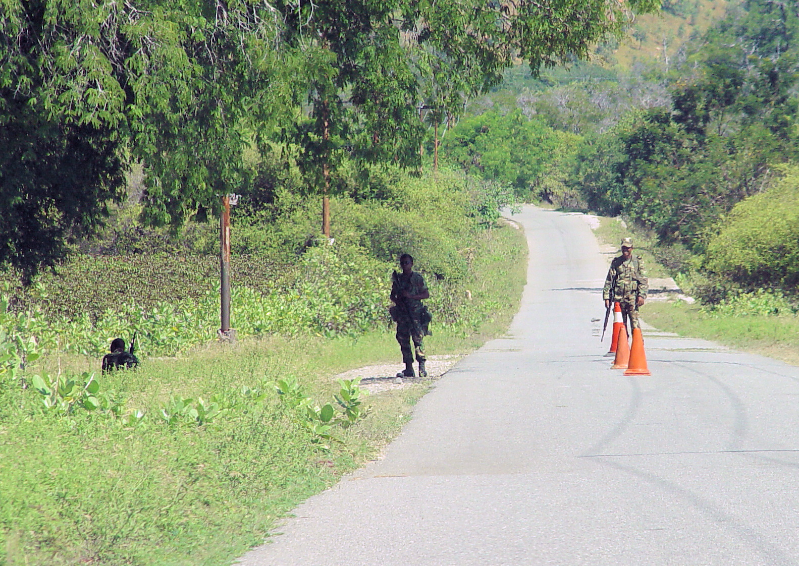 The Places of East Timor - Highway checkpoint east of Dili