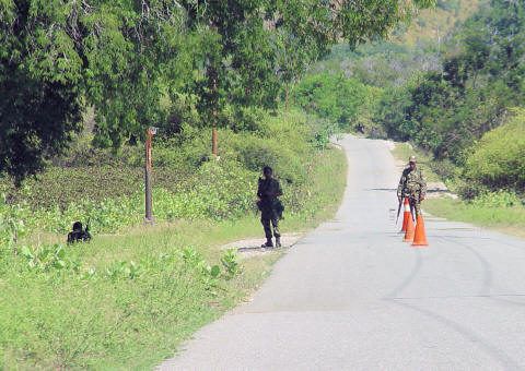 CLICK HERE - Highway checkpoint east of Dili